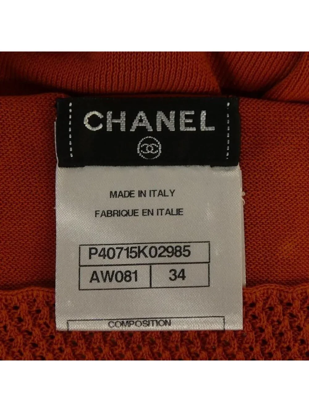 Chanel Dress Orange